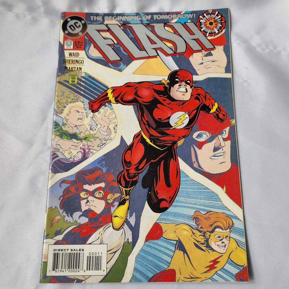 The Flash #0 DC Comics 1994 Waid, Wieringo, Marzan Direct Sale Comic Book FN B&B